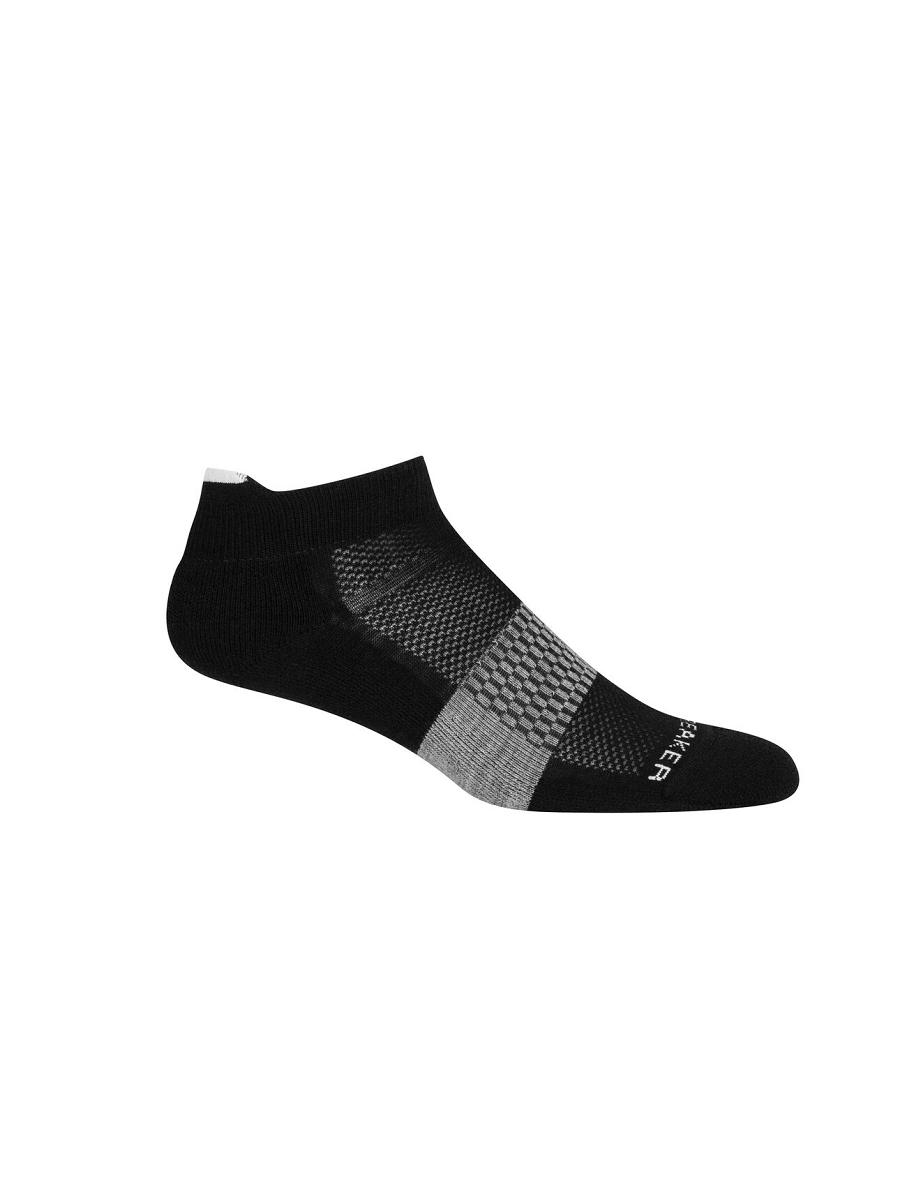 Women's Icebreaker Merino Multisport Light Micro Socks Black / Snow | CA 1502CTVE